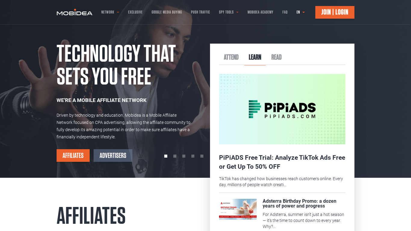 Programme d'affiliation Mobidea