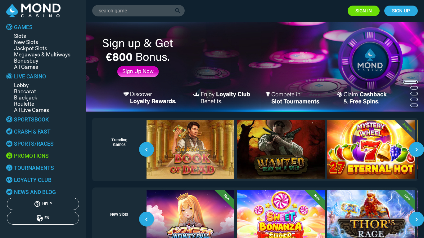 Programme d'affiliation MondCasino