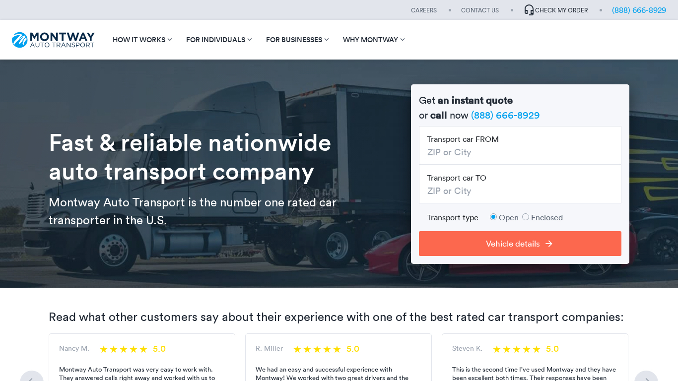 Programme d'affiliation Montway Auto Transport