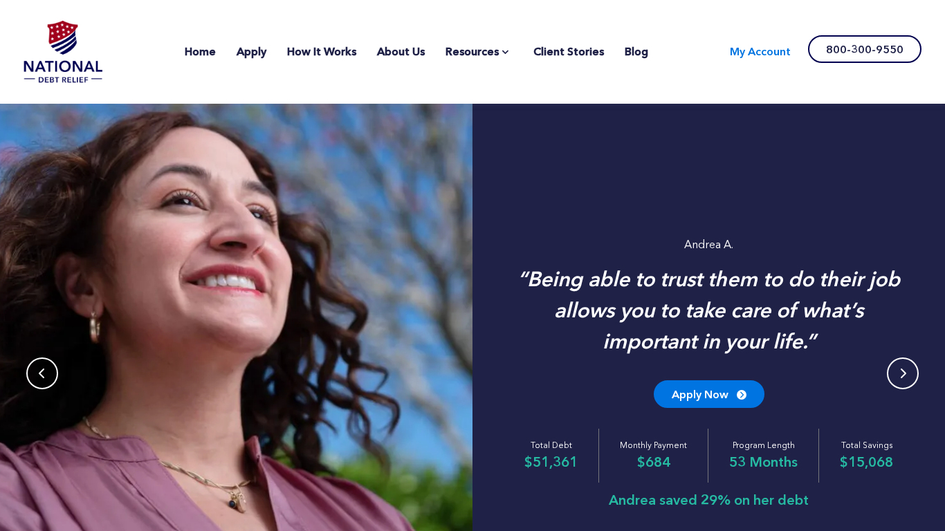 Programme d'affiliation National Debt Relief