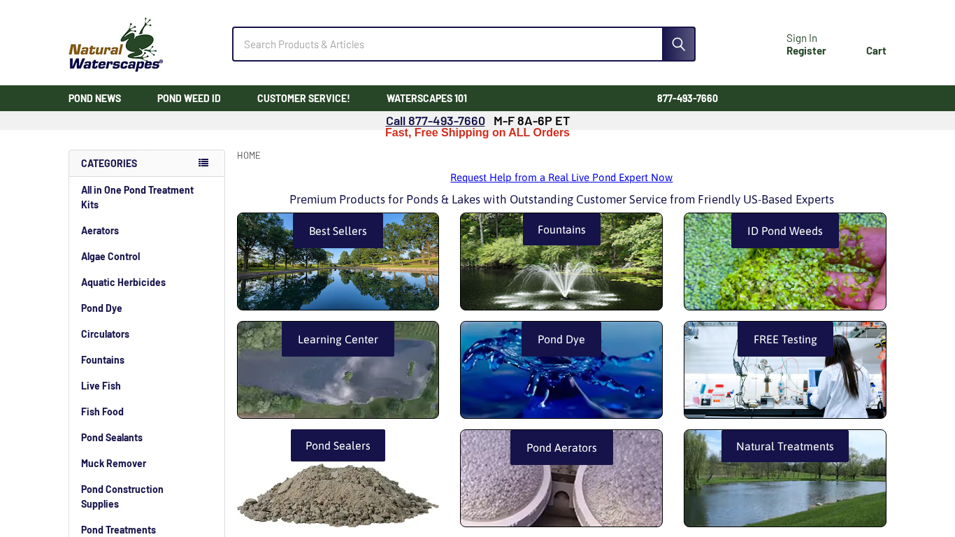 Programme d'affiliation Natural Waterscapes