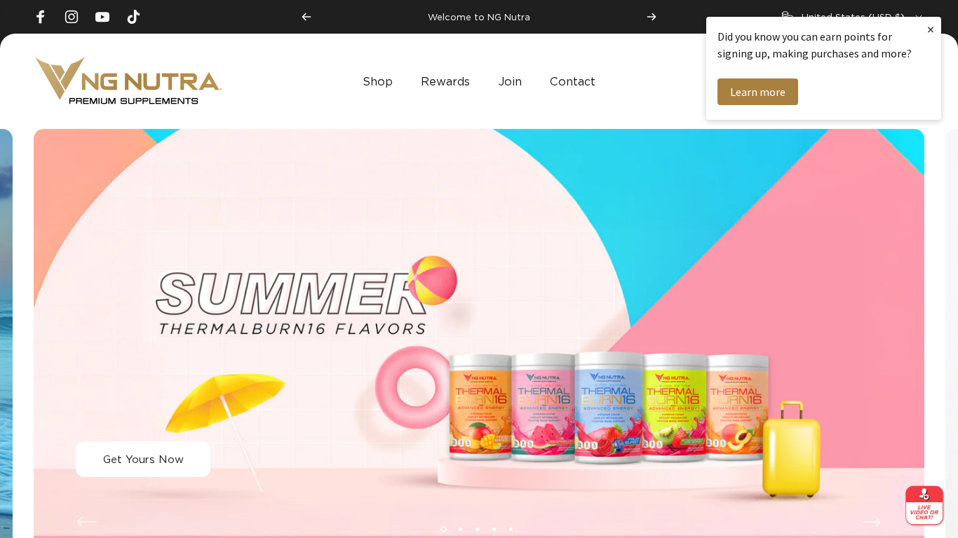 Programme d'affiliation NG Nutra