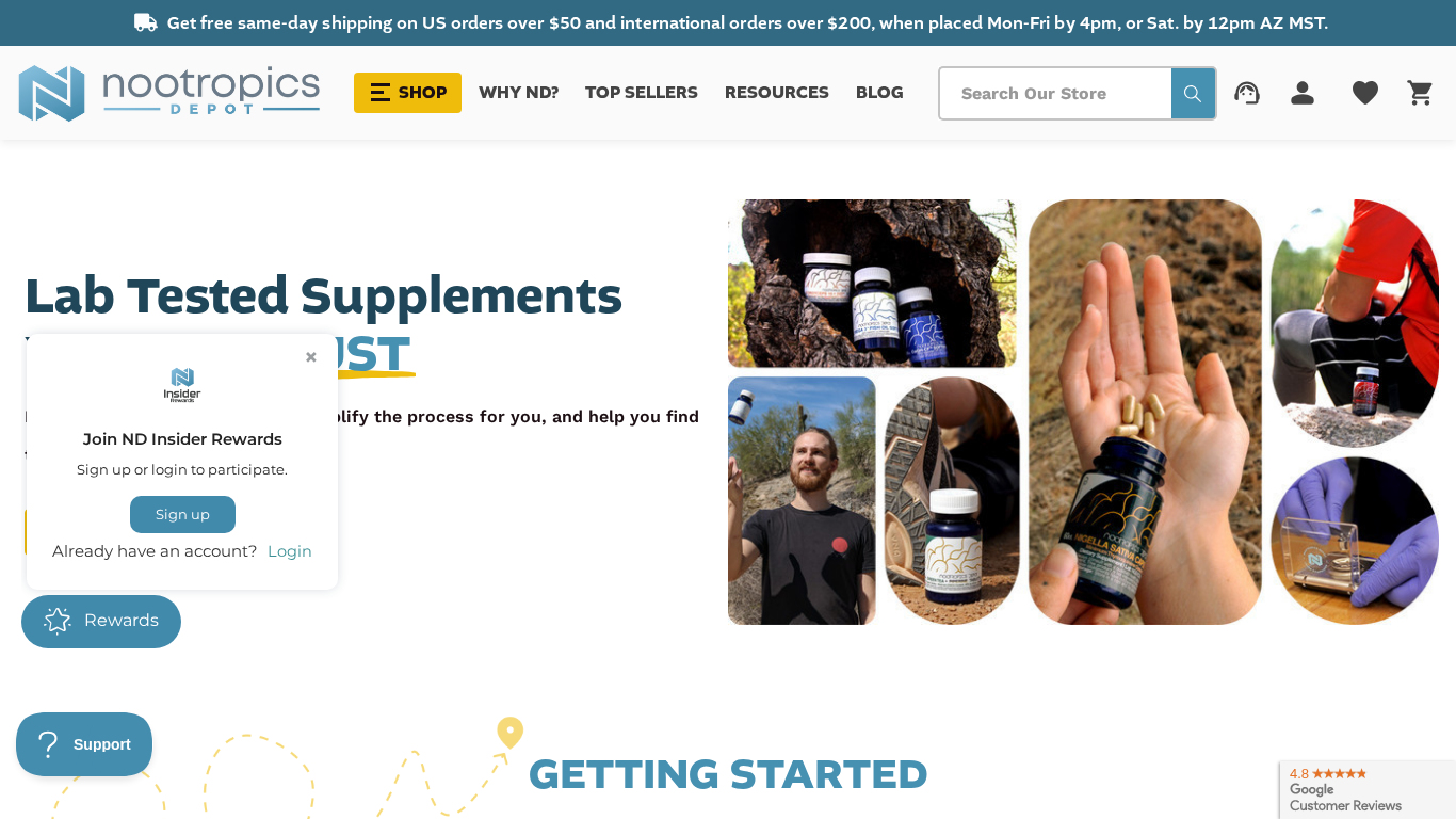 Programme d'affiliation Nootropics Depot