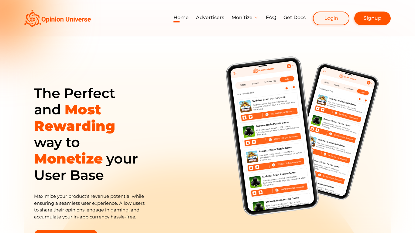 Programme d'affiliation Opinion Universe