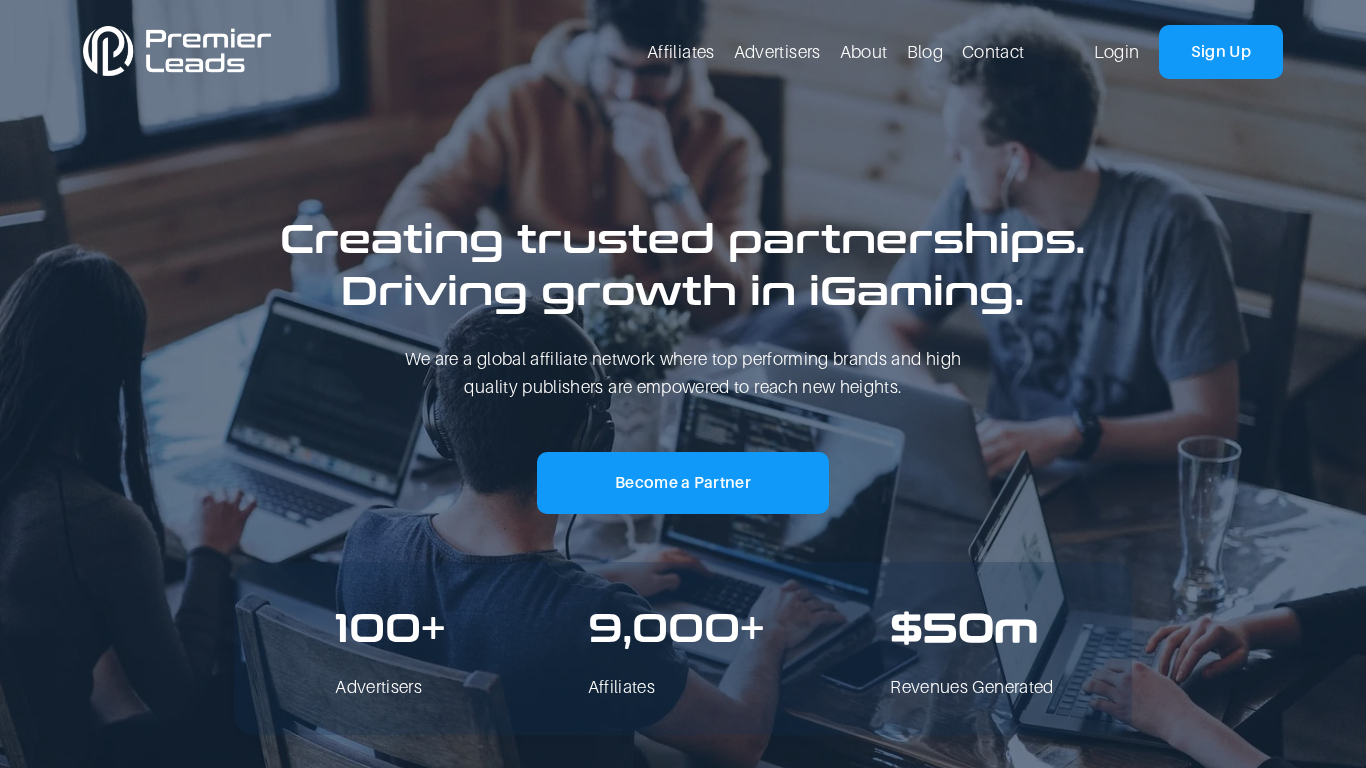 Programme d’affiliation Premier Leads