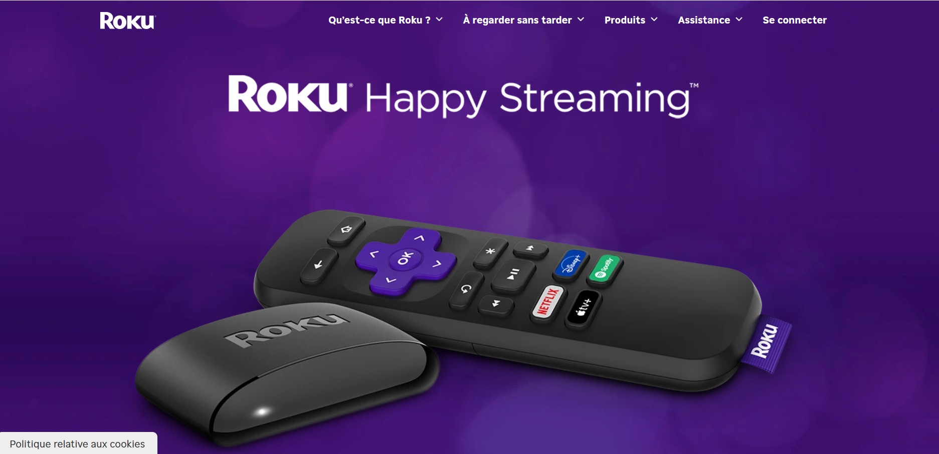 Programme d'affiliation Roku