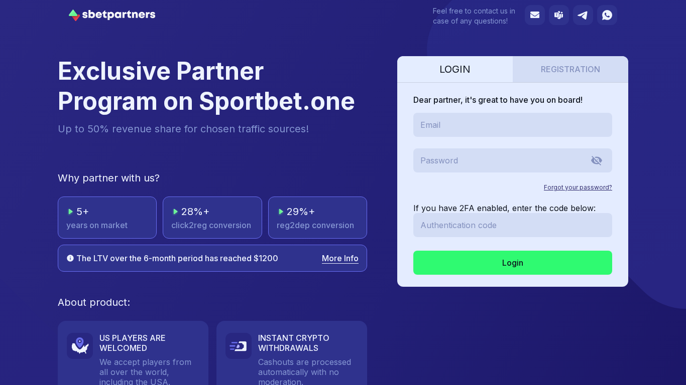 Programme d'affiliation SBETPARTNERS