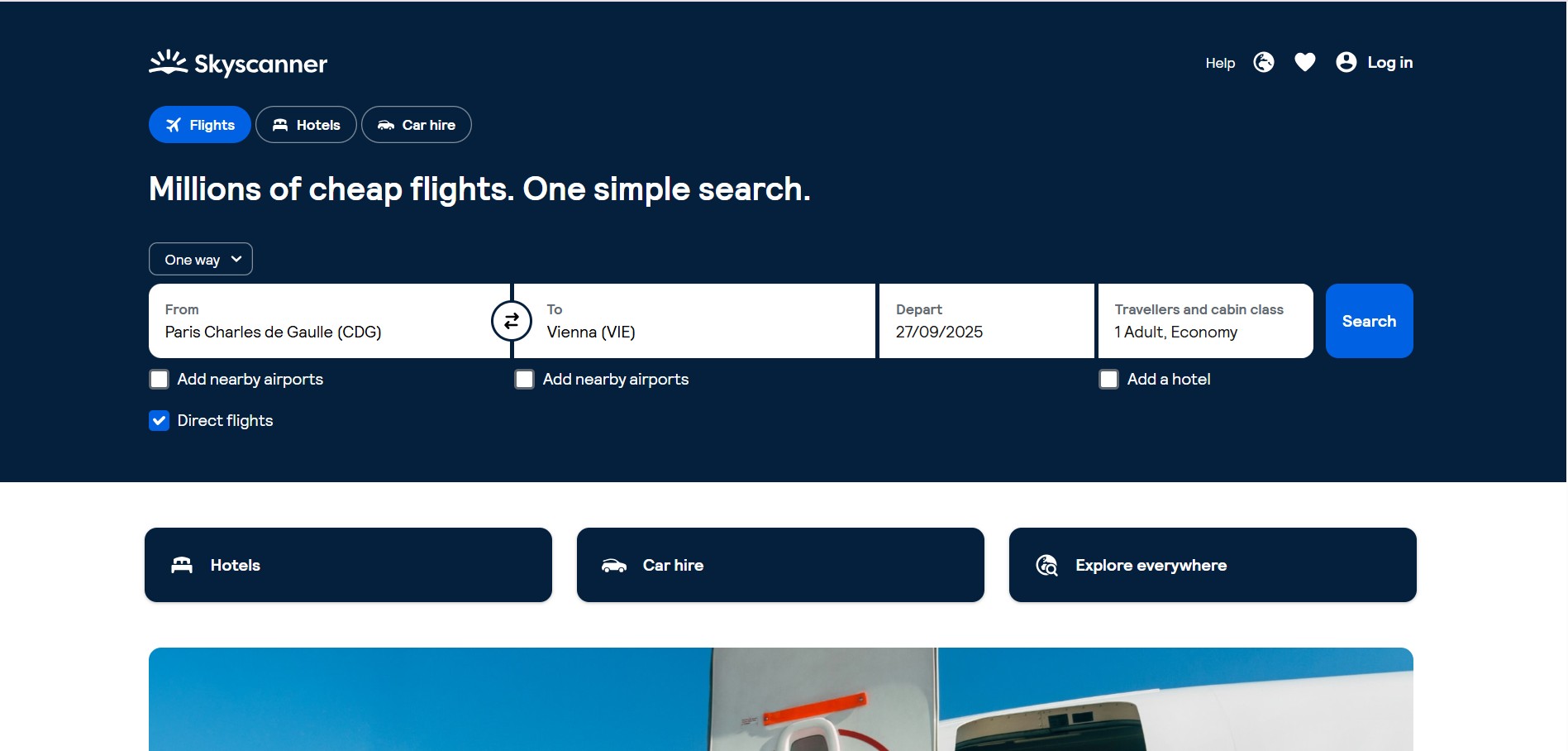 Programme d'affiliation Skyscanner