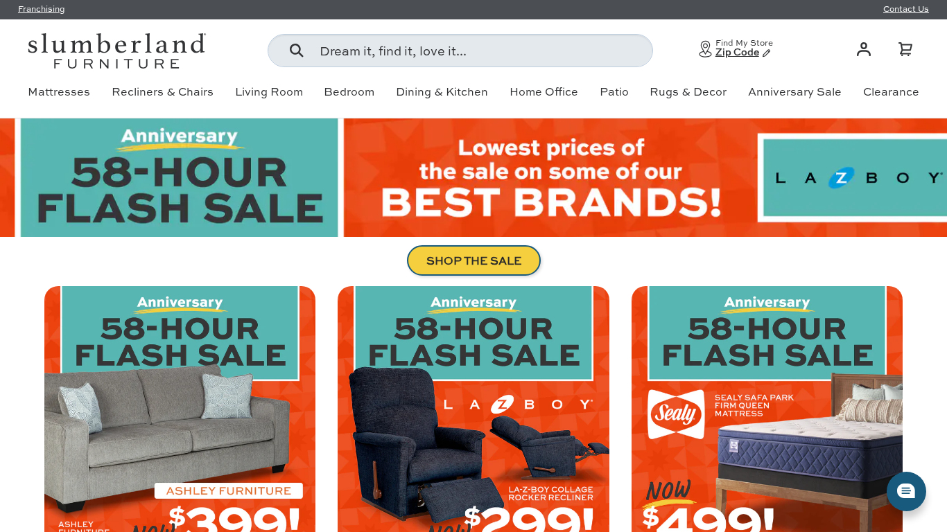 Programme d'affiliation Slumberland Furniture