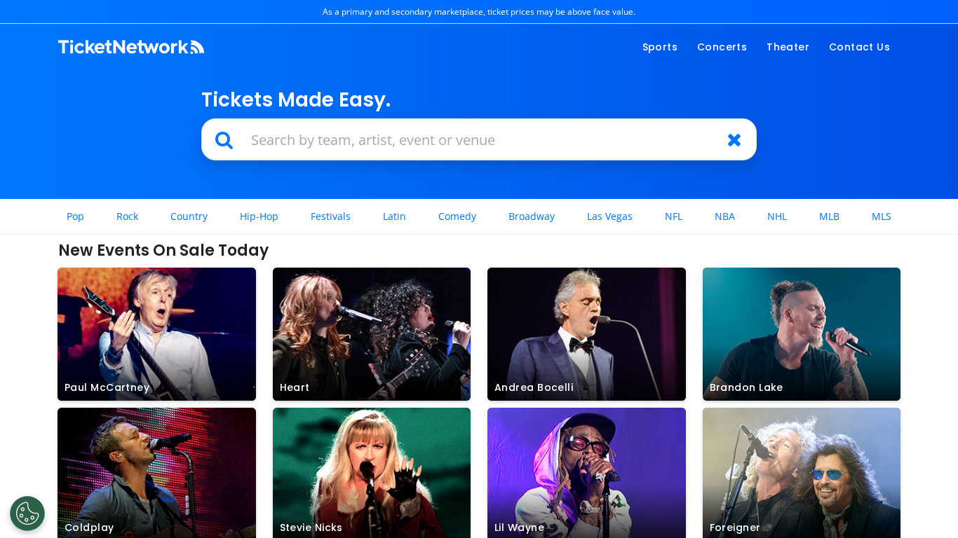 Programme d’affiliation TicketNetwork