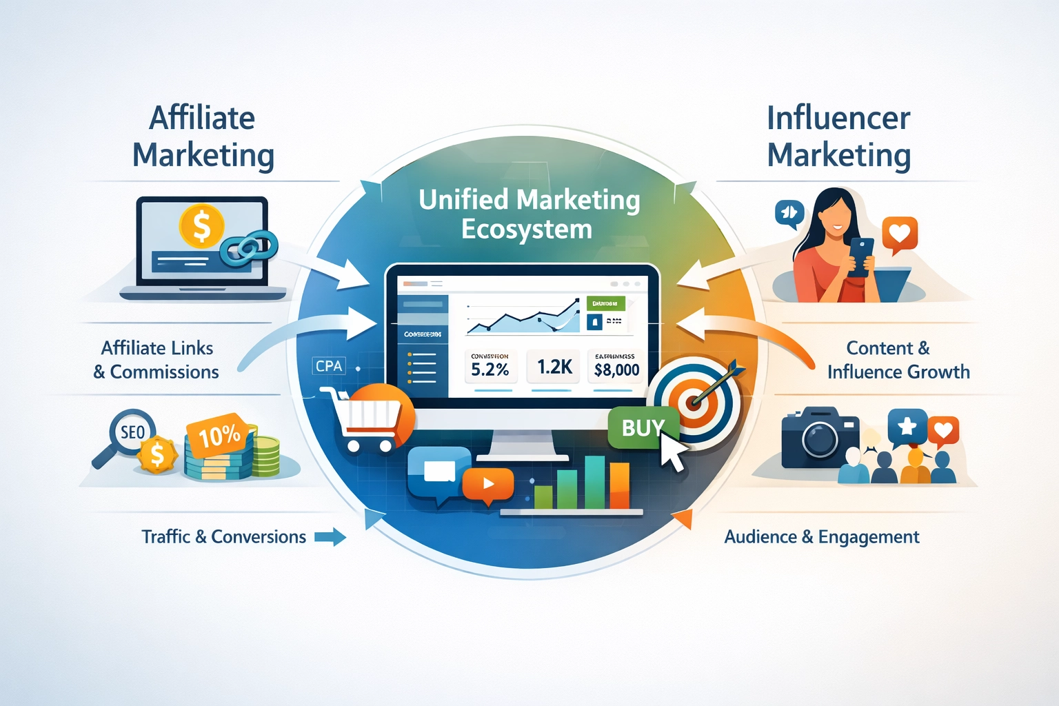 Intégration des stratégies de marketing d'affiliation et de marketing d'influence