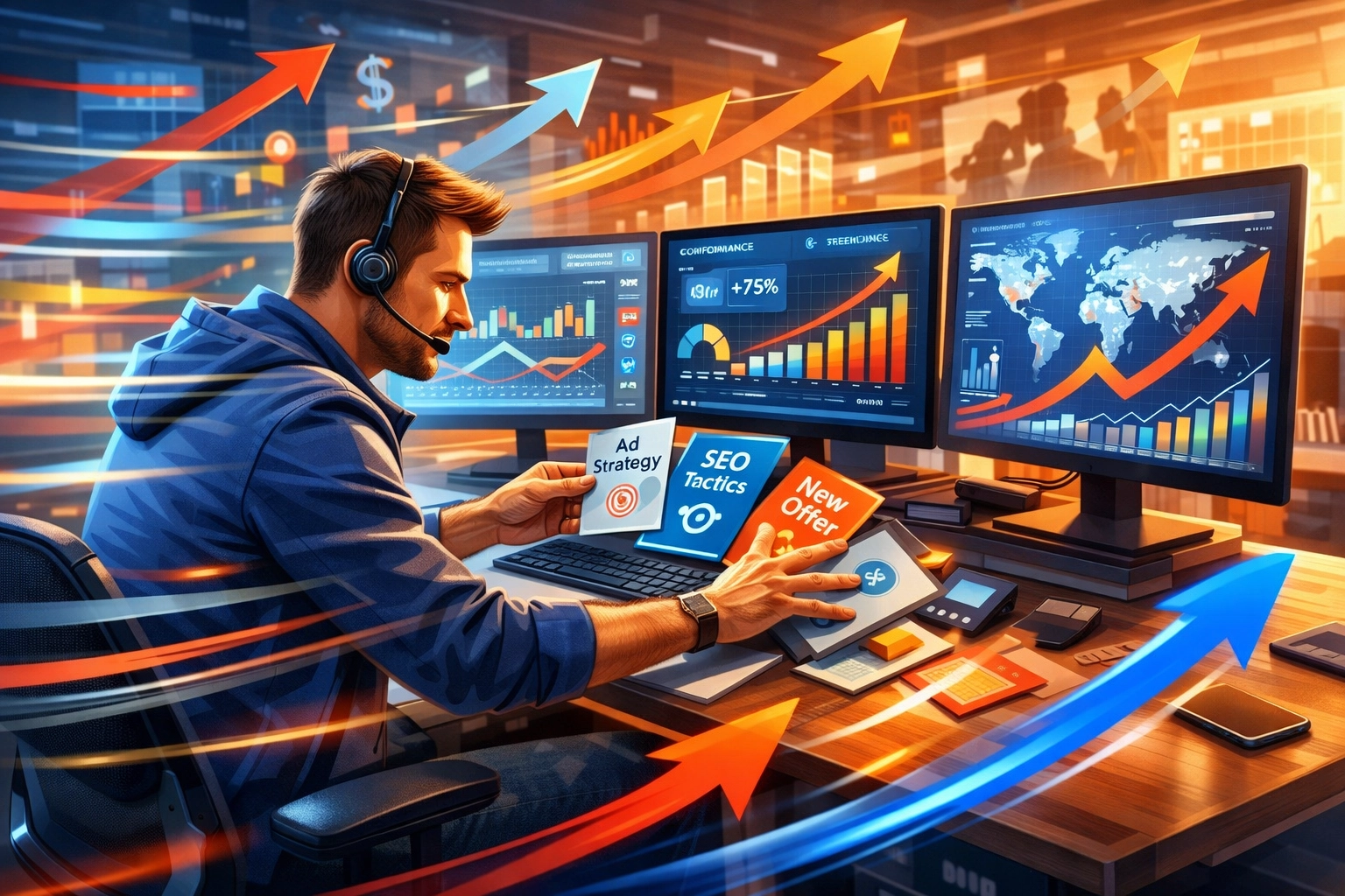 Affilié freelance s'adaptant rapidement aux changements et tendances du marché