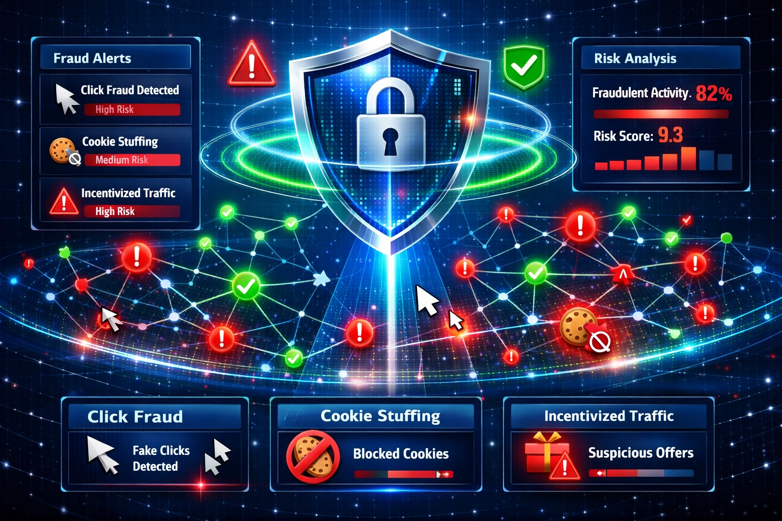 Visualisation de la détection de fraude et de la sécurité pour le marketing d'affiliation