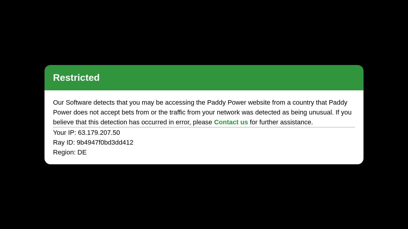 Site du programme Paddy Power Affiliates