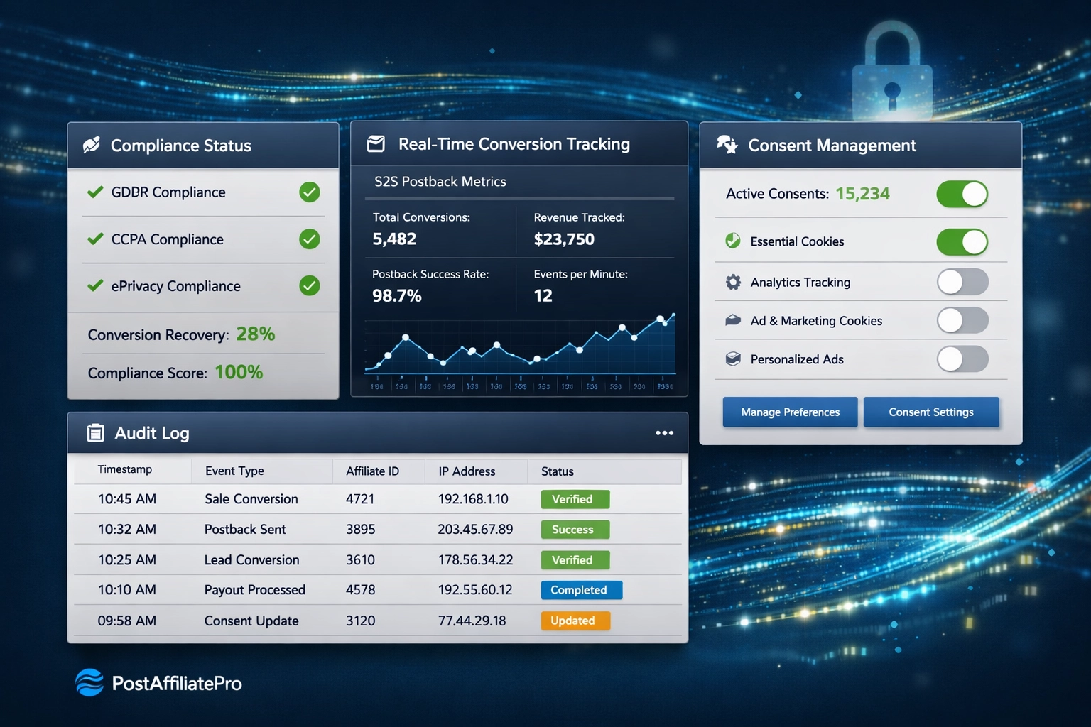 Conformité des logiciels d'affiliation : fonctionnalités RGPD et suivi sans cookies