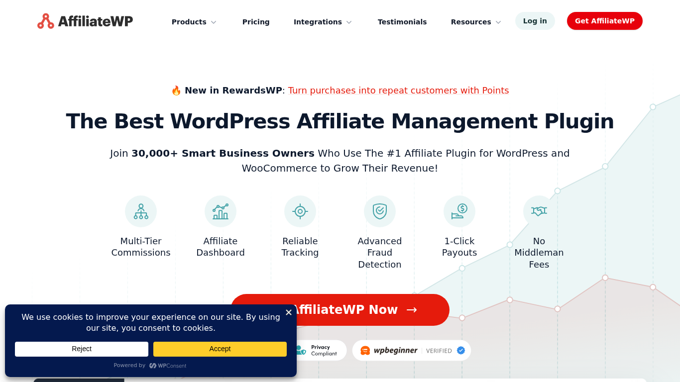 AffiliateWP affiliate management platform