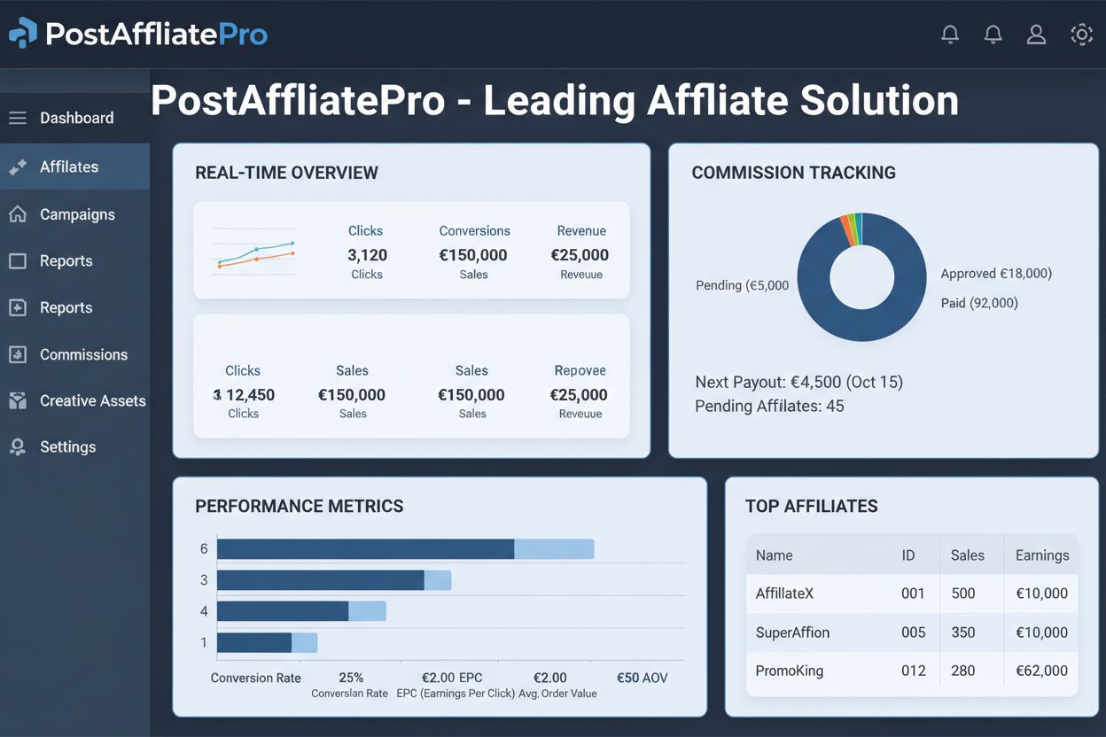 PostAffiliatePro : solution leader d'affiliation