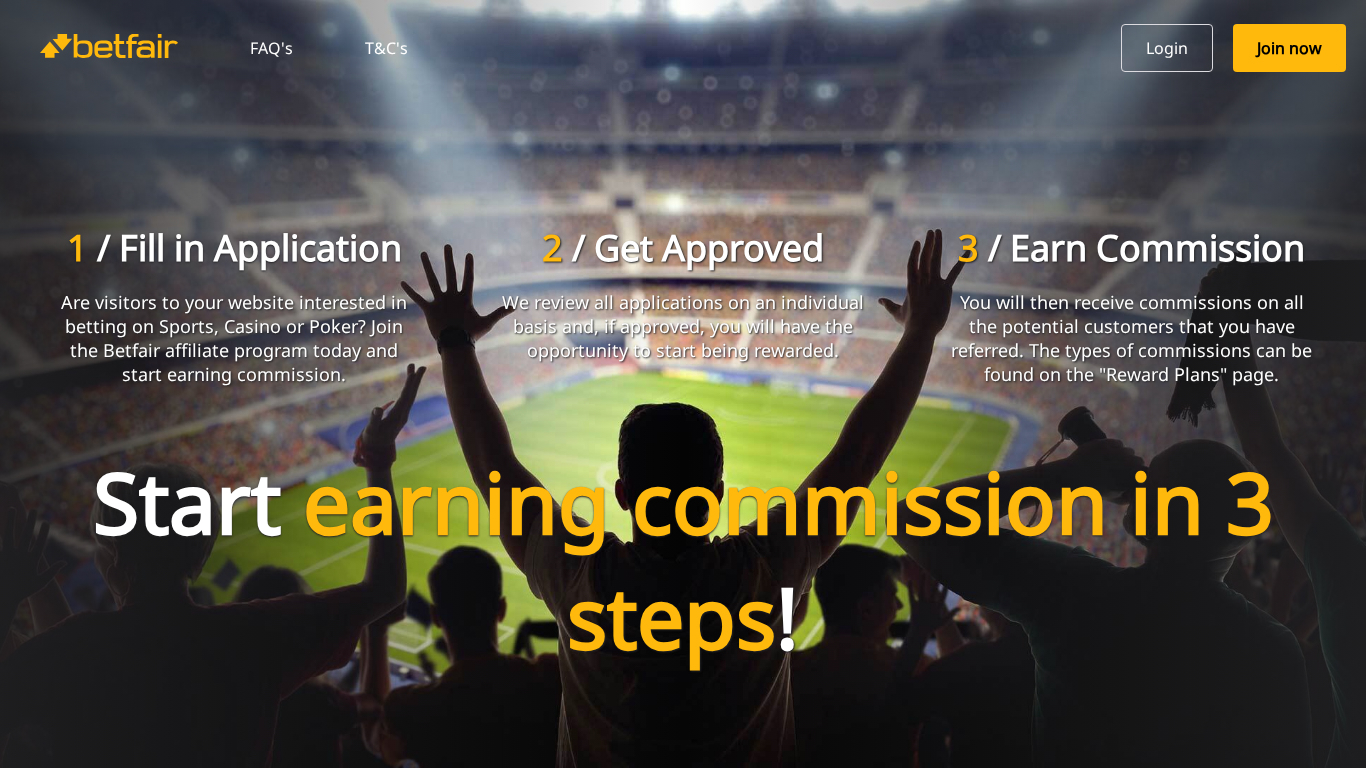 Site du programme Betfair Partners