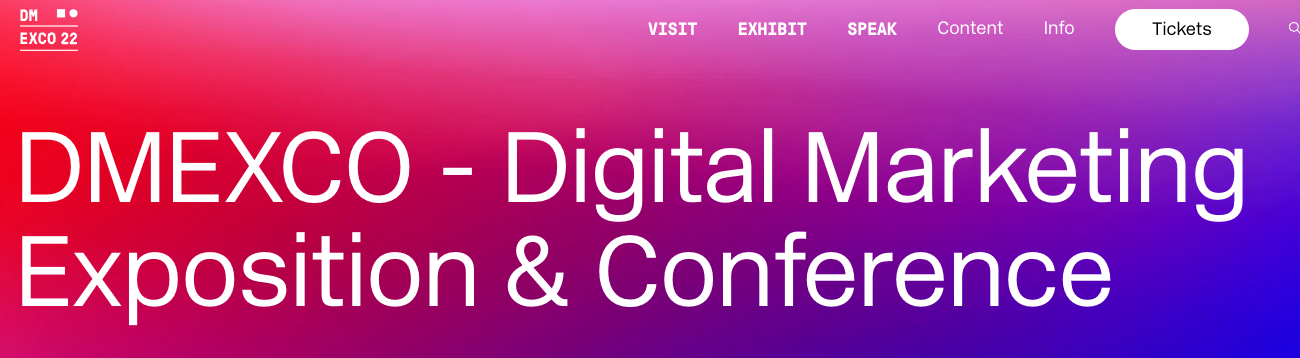 DMEXCO - Digital Marketing Exposition and Sonference 2022