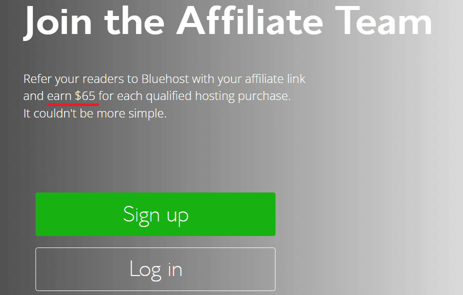 Bluehost hosting company affiliate program details