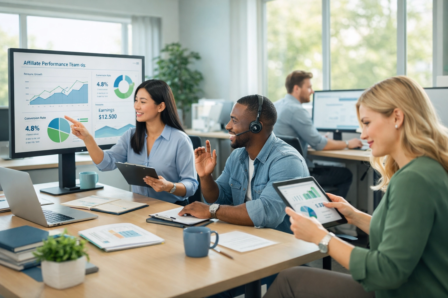 Collaboration de l'équipe support affiliés