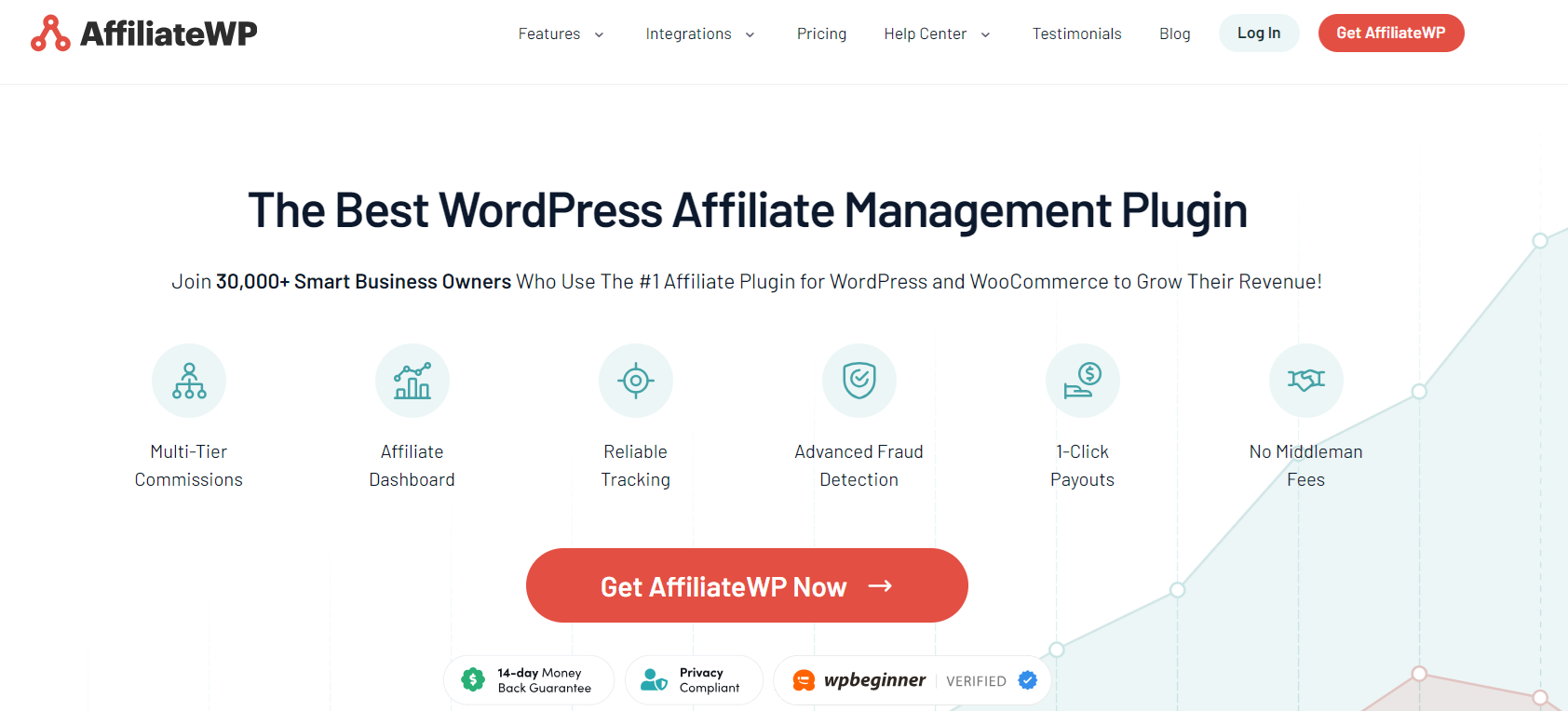 Page d’accueil AffiliateWP