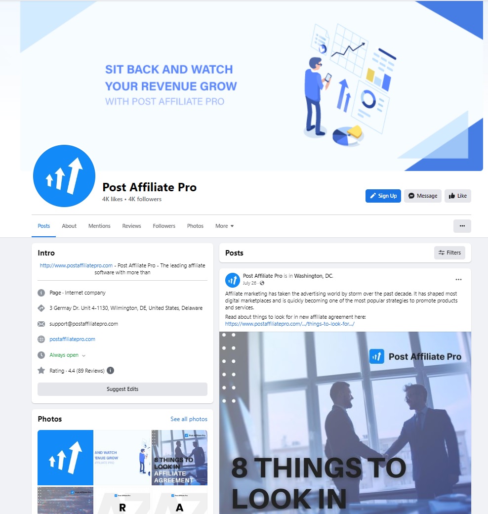 Page Facebook Post Affiliate Pro