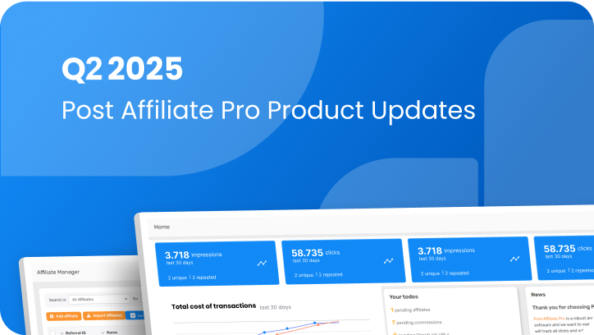 Mises à jour de Post Affiliate Pro : T2 2025