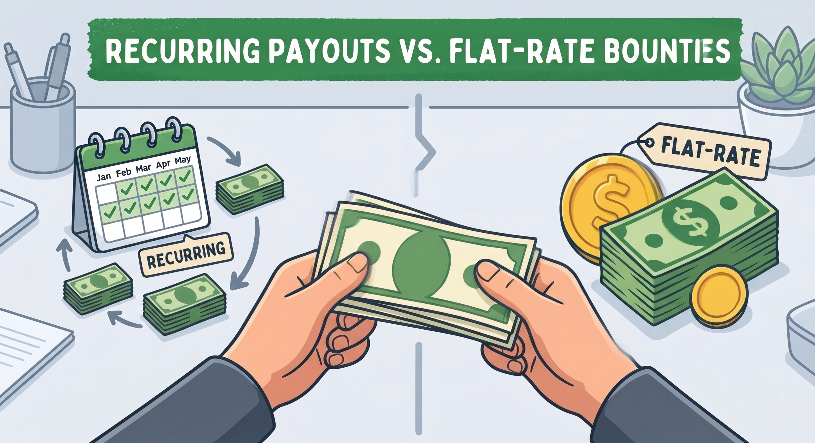 Paiements récurrents vs. Primes forfaitaires : Choisir le bon modèle d'affiliation pour votre niche