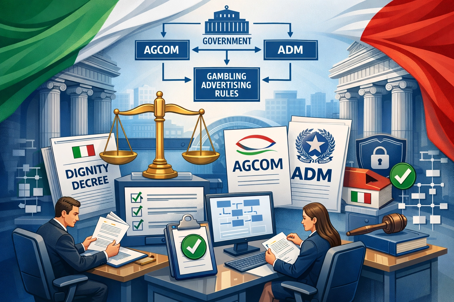 Paysage de la conformité réglementaire italienne pour la publicité sur les jeux d'argent