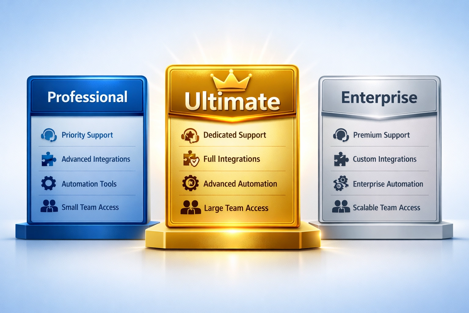 Comparaison des forfaits PostAffiliatePro mettant en avant Ultimate comme option premium