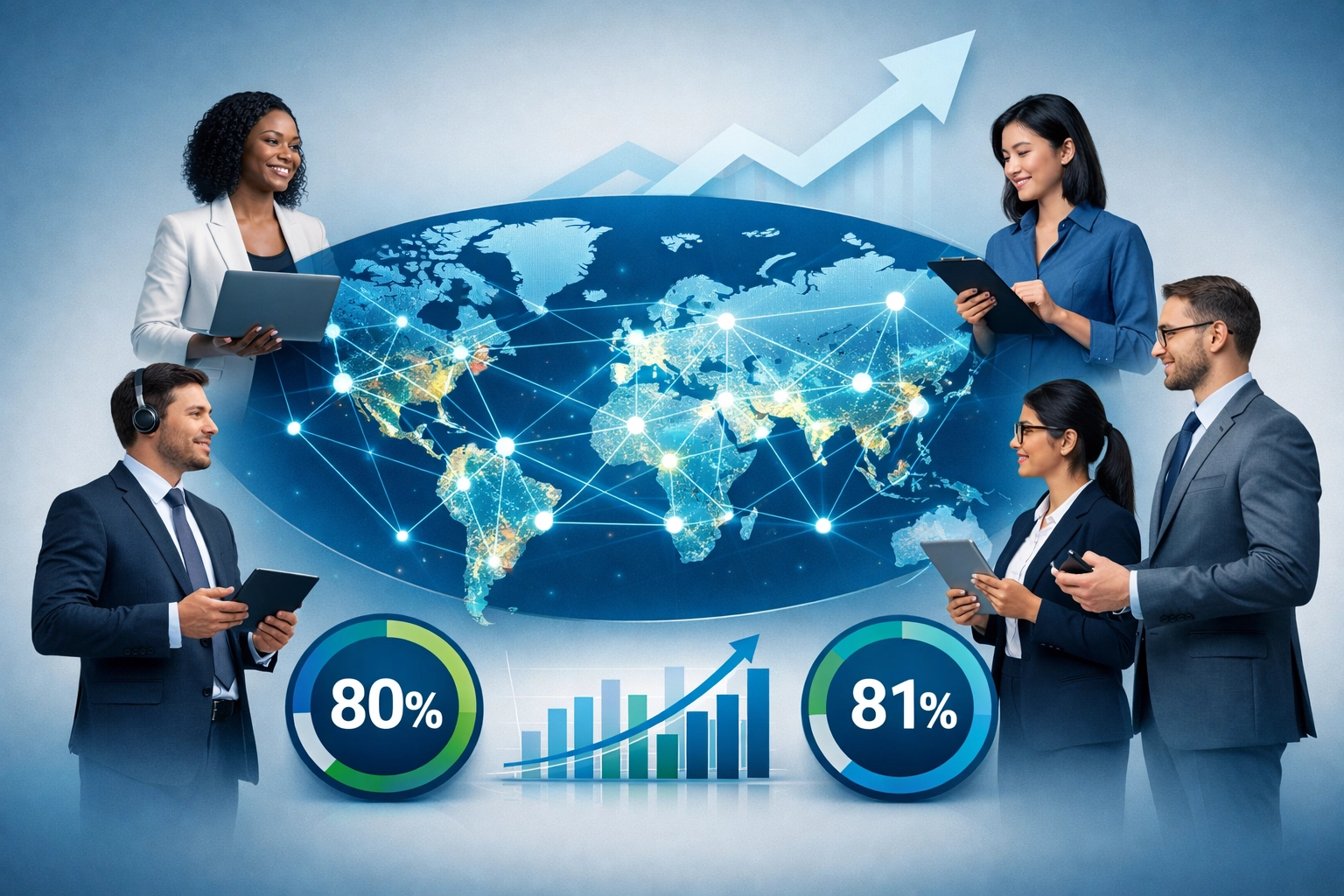 Réseau mondial de marketing d'affiliation avec des professionnels interconnectés