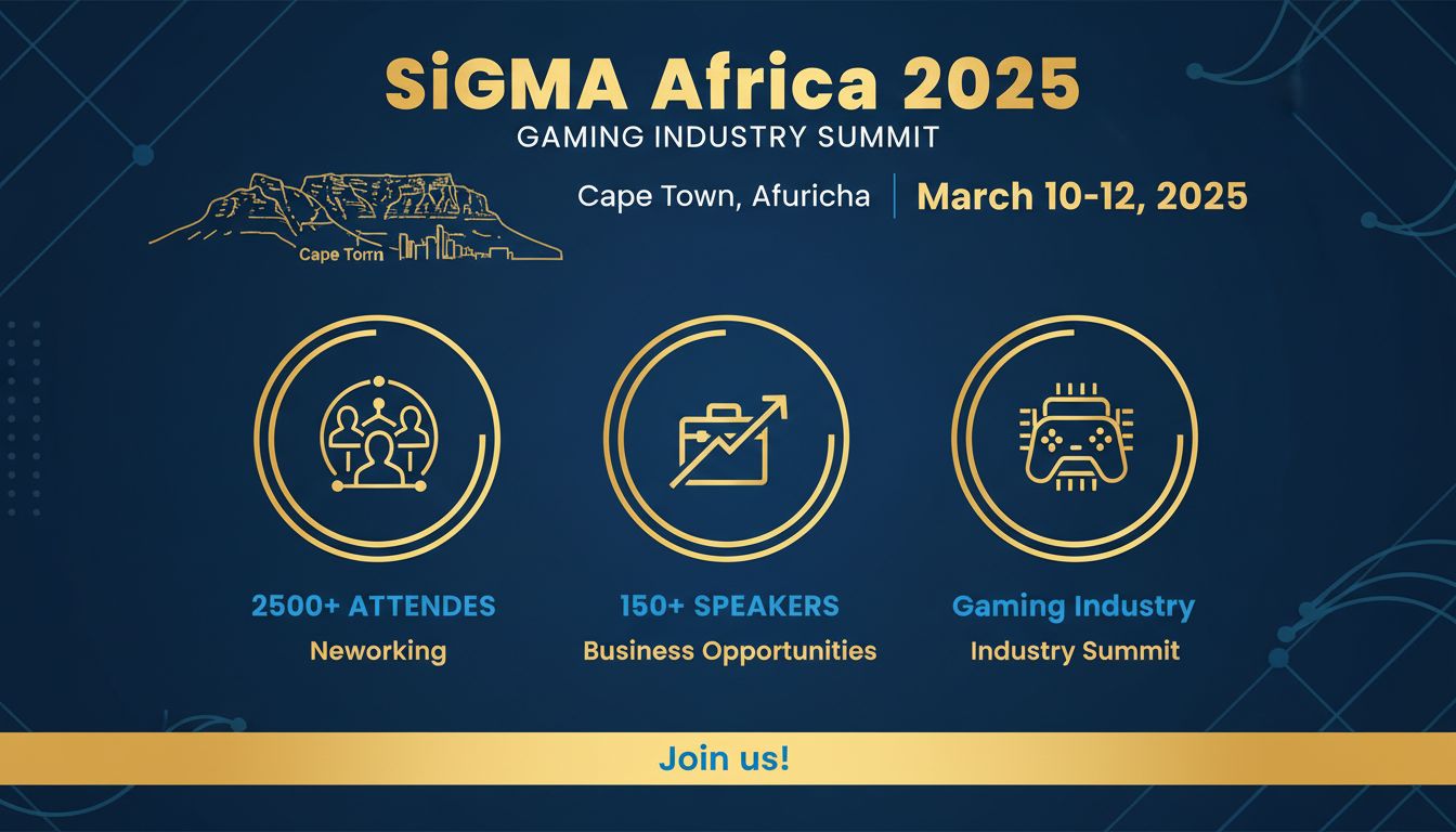 Détails de la conférence SiGMA Africa 2025 - Le Cap, 10-12 mars, 2500 participants, 150+ intervenants