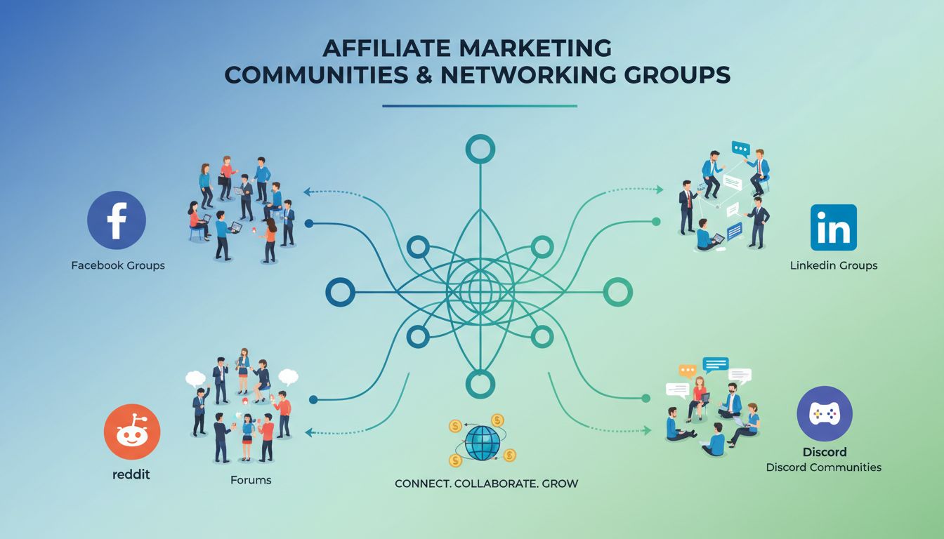 Communautés et groupes de networking en marketing d’affiliation sur Facebook, LinkedIn, Reddit et Discord