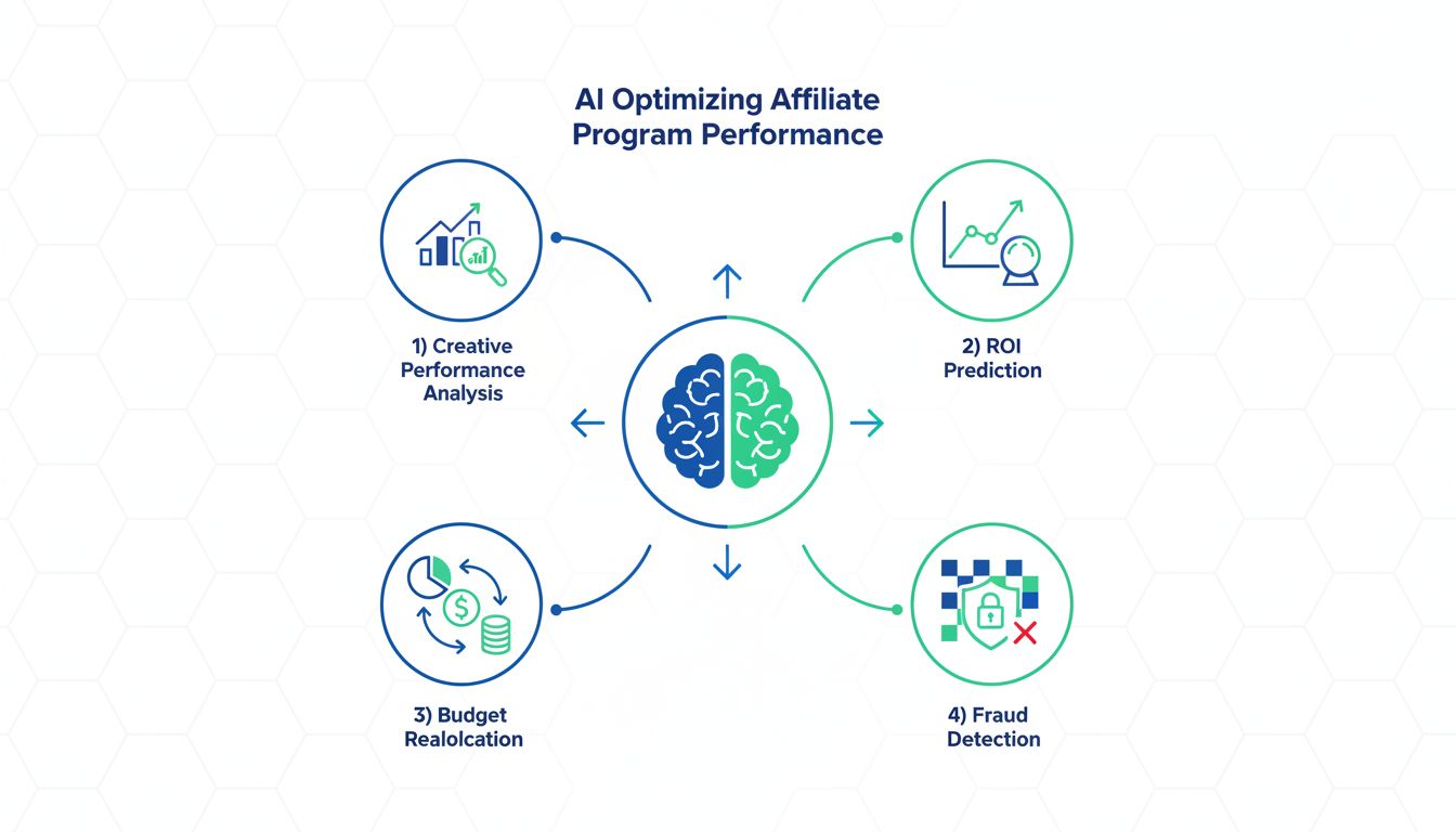 Optimisation d’un programme d’affiliation par l’IA : analyse créative, prédiction du ROI, réallocation budgétaire et détection de la fraude