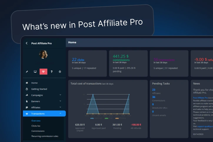 Découvrez les nouveautés de Post Affiliate Pro